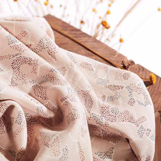 Vera Blush VISCOSE Fabric - 55" wide - homesewn