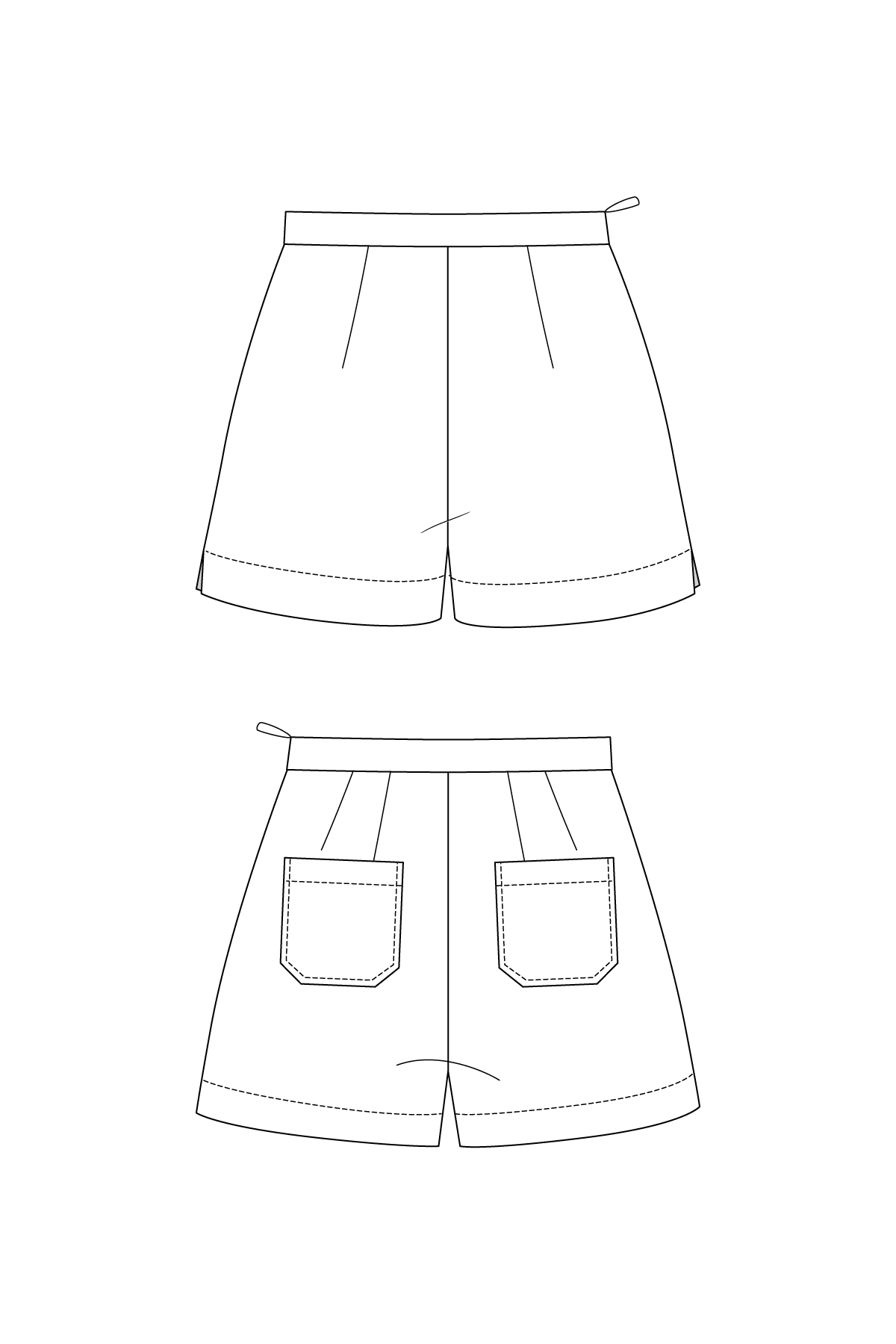 VERSO trousers & shorts - PDF PATTERN - homesewn