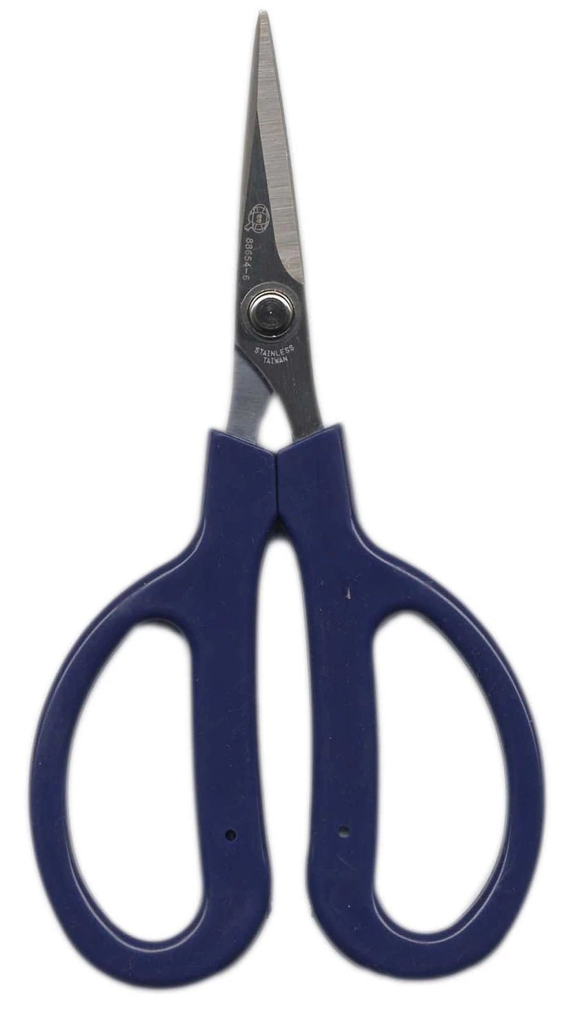 Sharp Large Scissors Very Sharp Scissor with Large Blue Comfort Handles 6-1/4in - homesewn