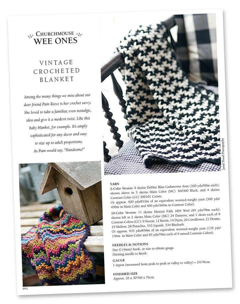 Vintage Crocheted Blanket - Crochet Pattern - homesewn