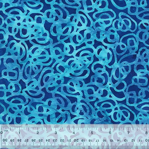 Viola - Interlinked - Cobalt – PRISM BATIK COTTON FABRIC - homesewn