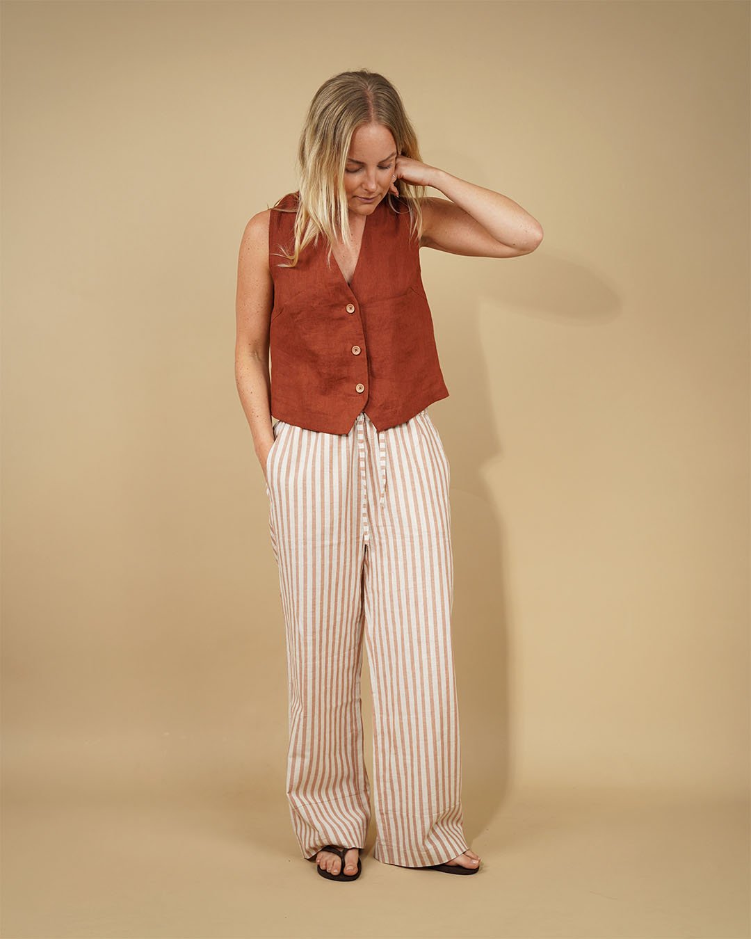 Waistcoat top sewing pattern - PDF PATTERN - homesewn