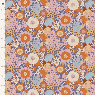 Wallflower Thistle - Wallflower Tilda QUILTING COTTON - homesewn