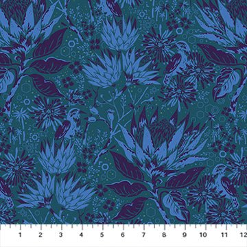 Wandering Eye - Cool - Figo Fabrics QUILTING COTTON/POPLIN - homesewn