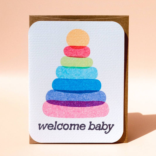 Welcome Baby Card - homesewn