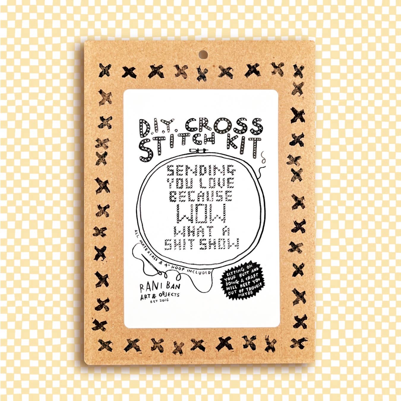 WHAT A SHIT SHOW~ Small DIY Cross Stitch Kit - homesewn