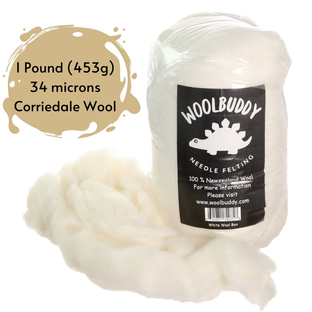 White Core Wool 1 lb - homesewn