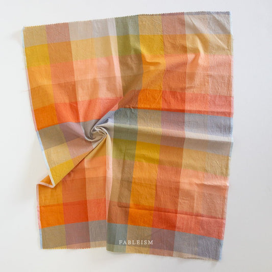 WIDE HAPPY CHECKERS IN RETRO - 55" Wide - Lumiere - homesewn