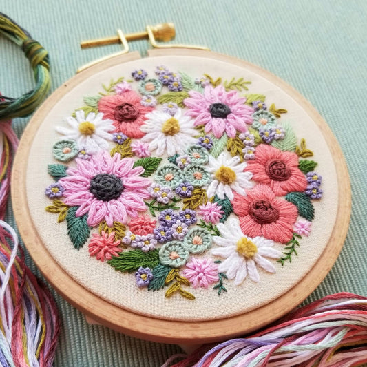 Wildflower Sampler Embroidery Craft Kit - homesewn