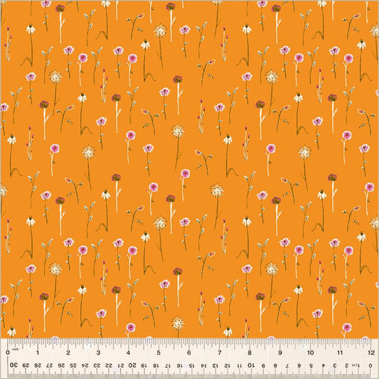 Wildflowers - Orange - Heather Ross Studio Edit - homesewn