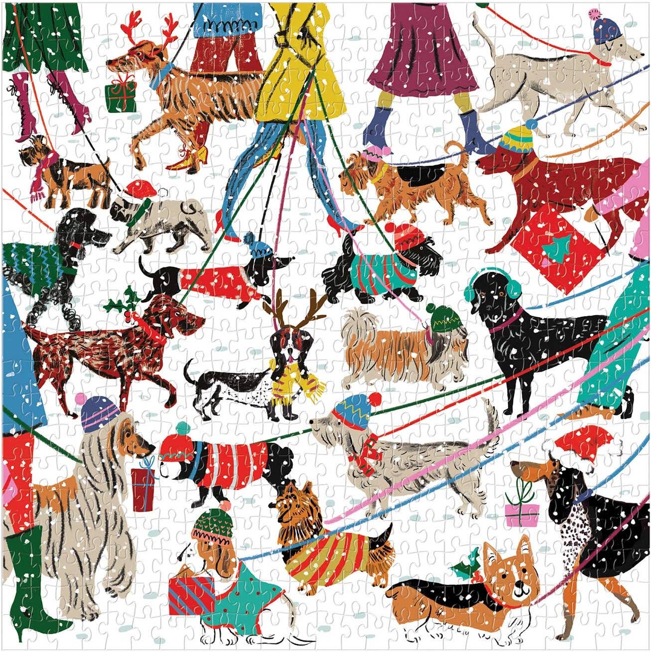 Winter Dogs 500 Piece Puzzle - homesewn