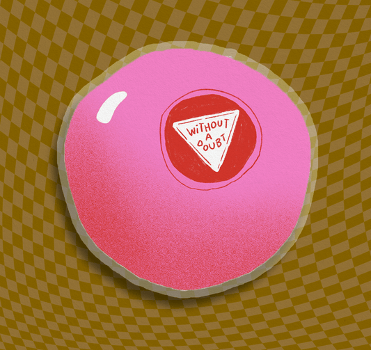 Without a Doubt Magic 8 Ball Vinyl Clear Sticker - homesewn