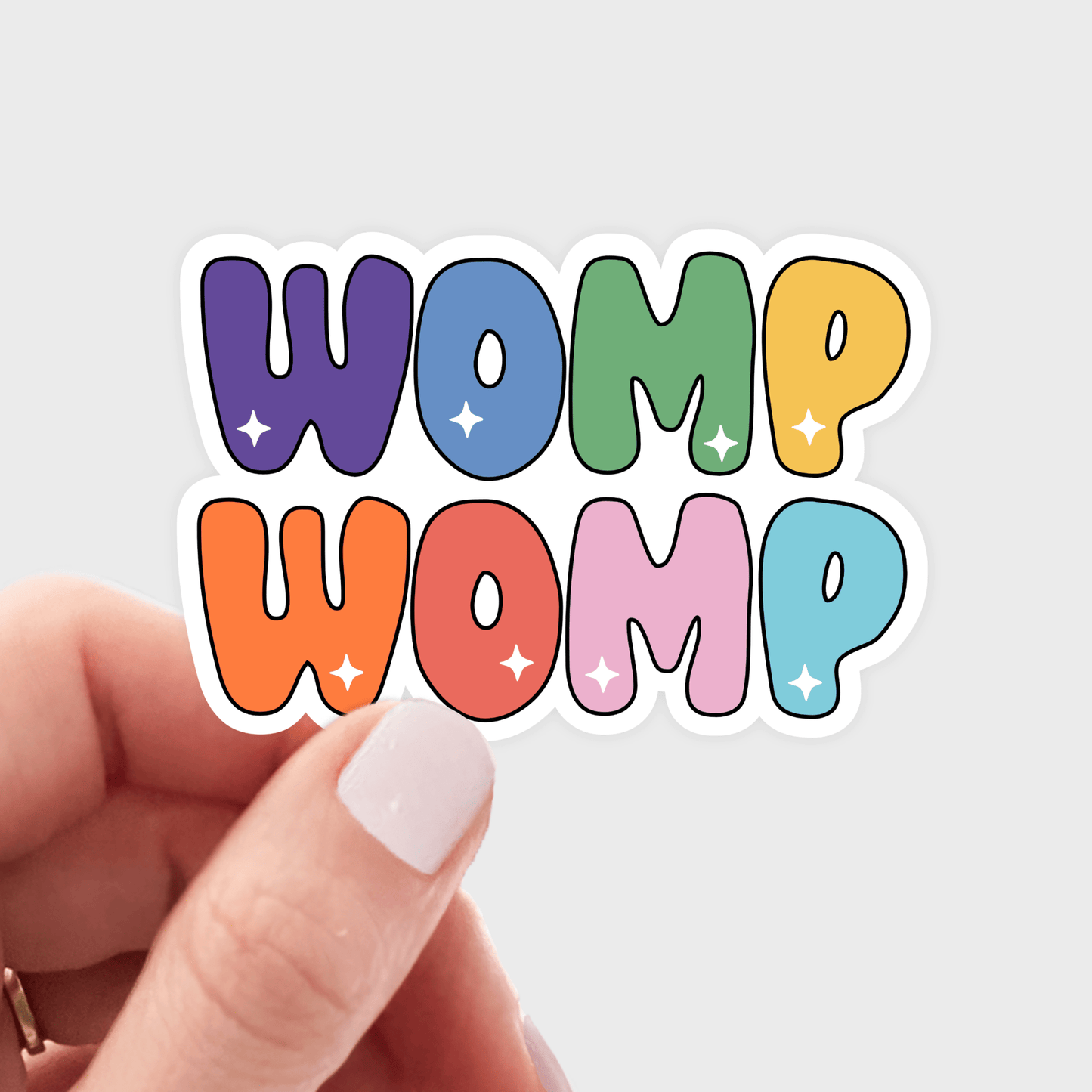 Womp Womp Sticker - vinyl, decal, funny, clever, cute - homesewn