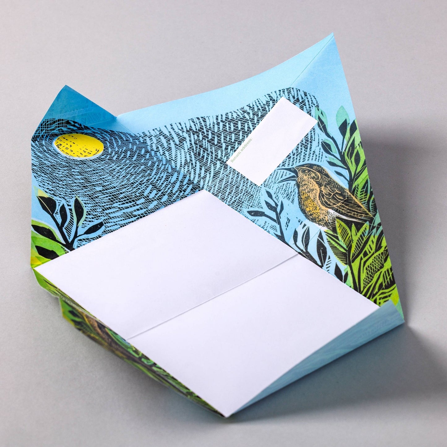 Wonderfully Wild Pigeon, Nature - inspired Folding Letters x 6 - homesewn