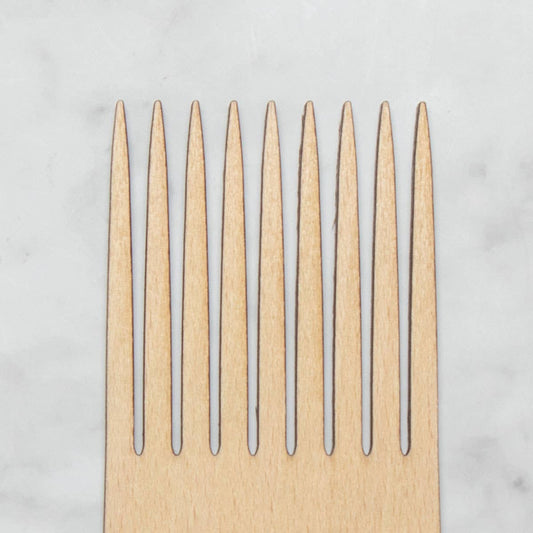 Wooden Weaving Comb - WE ARE KNITTERS - homesewn