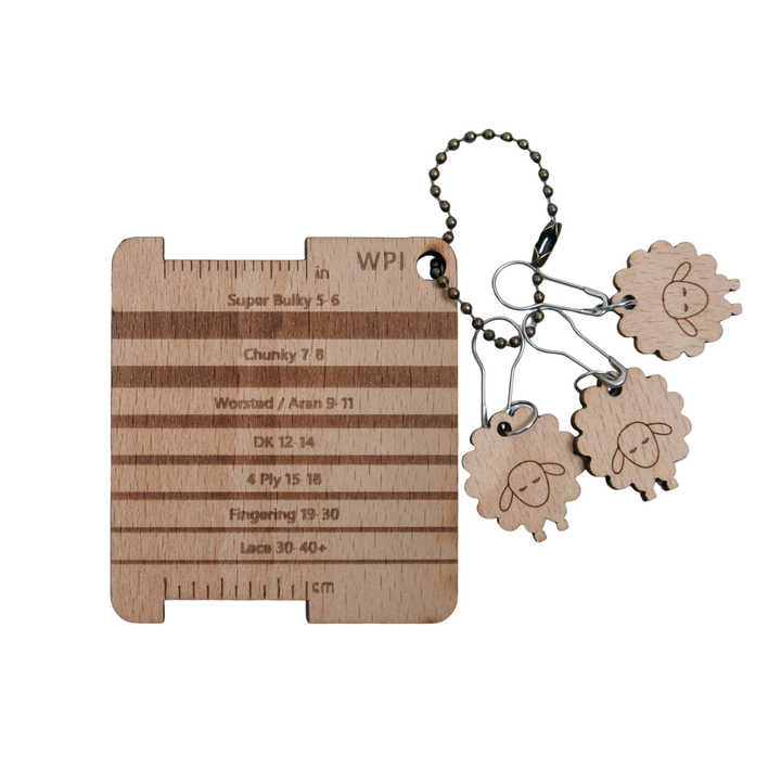 Wooden Yarn Wrap Guide - homesewn