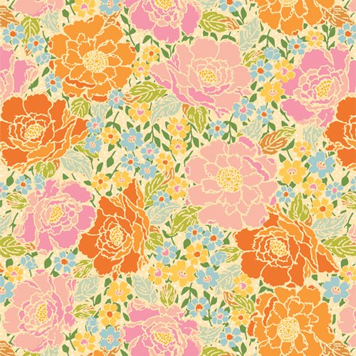 Woods Rose Garden - QUILTING COTTON/POPLIN - Marigold - homesewn