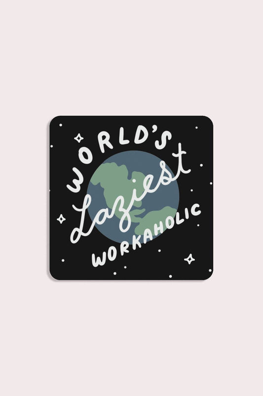 Workaholic Sticker | Waterproof Vinyl Sticker - homesewn