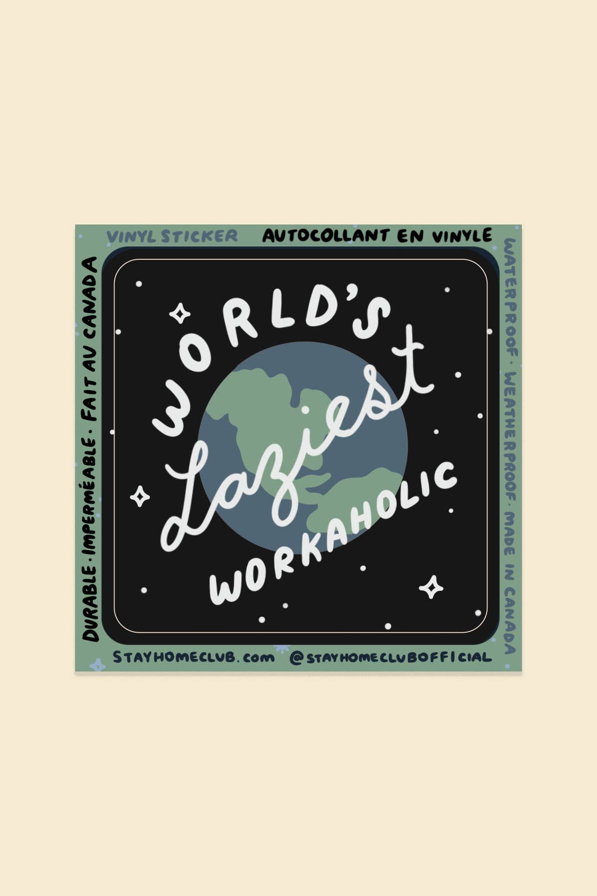 Workaholic Sticker | Waterproof Vinyl Sticker - homesewn