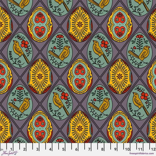 Wycinanki - Plum - Birds of a Feather - homesewn