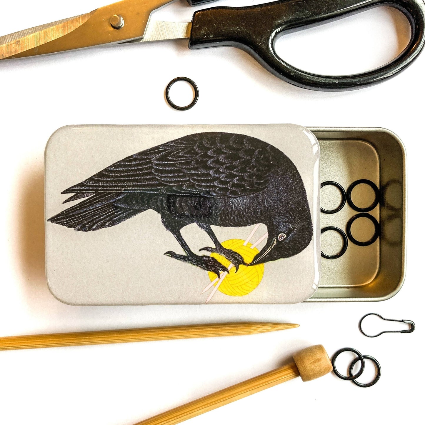 Yarn crow notions tin - homesewn