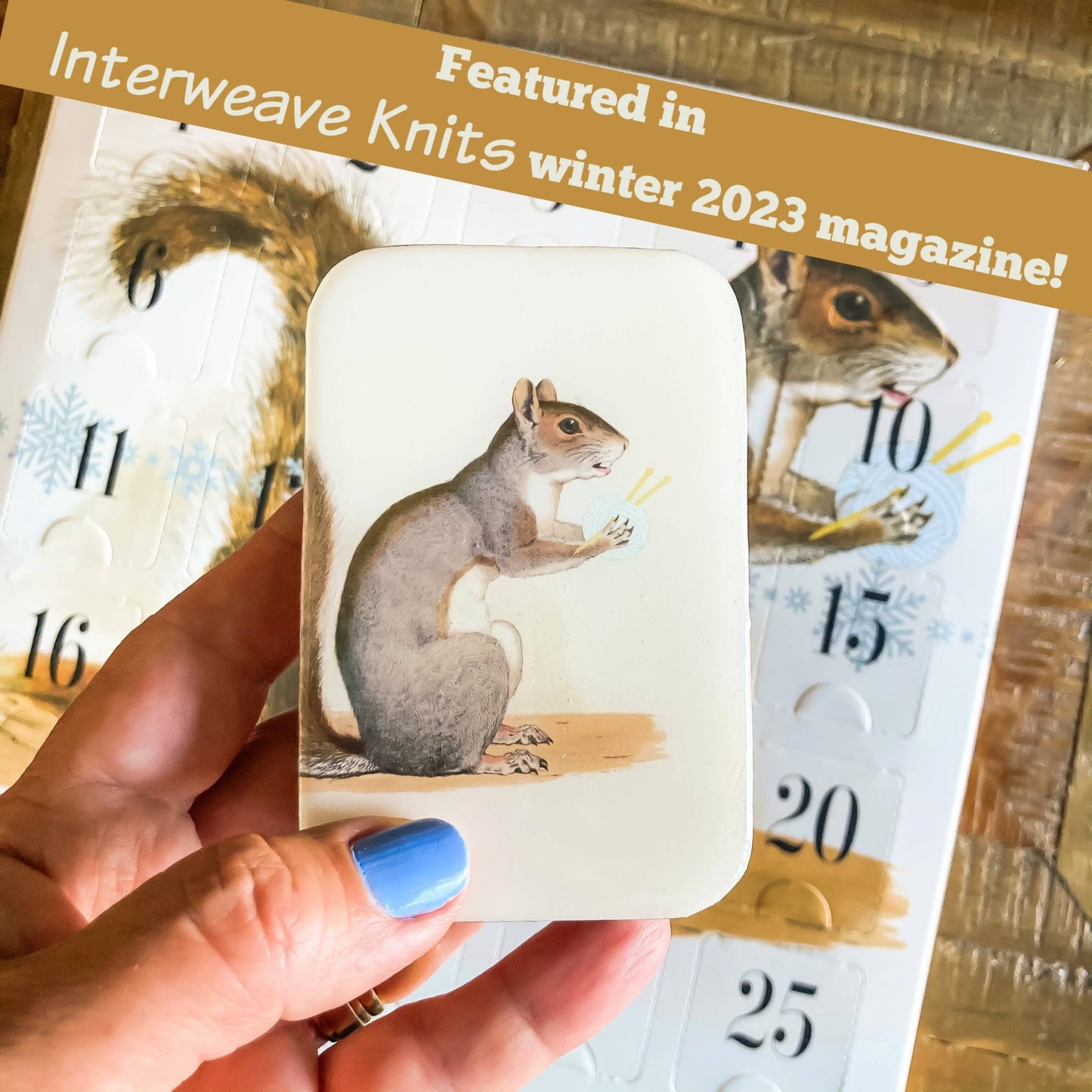 Yarn Squirrel tin - homesewn