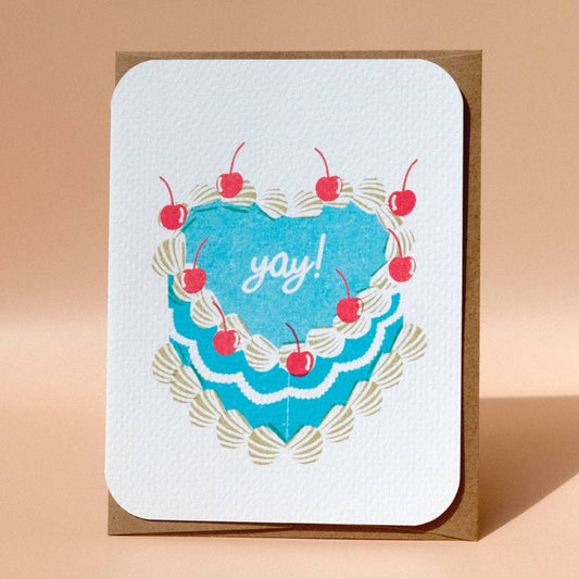 Yay Cake Card - homesewn