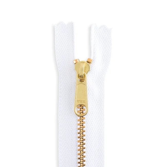 YKK 4.5 Brass Long Pull Bag Zipper - 24" Length - homesewn
