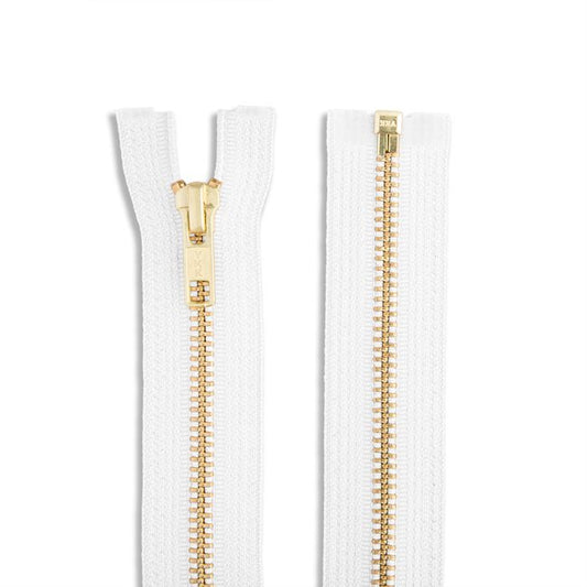 YKK 5 Brass Jacket Zipper - 18" Length - homesewn