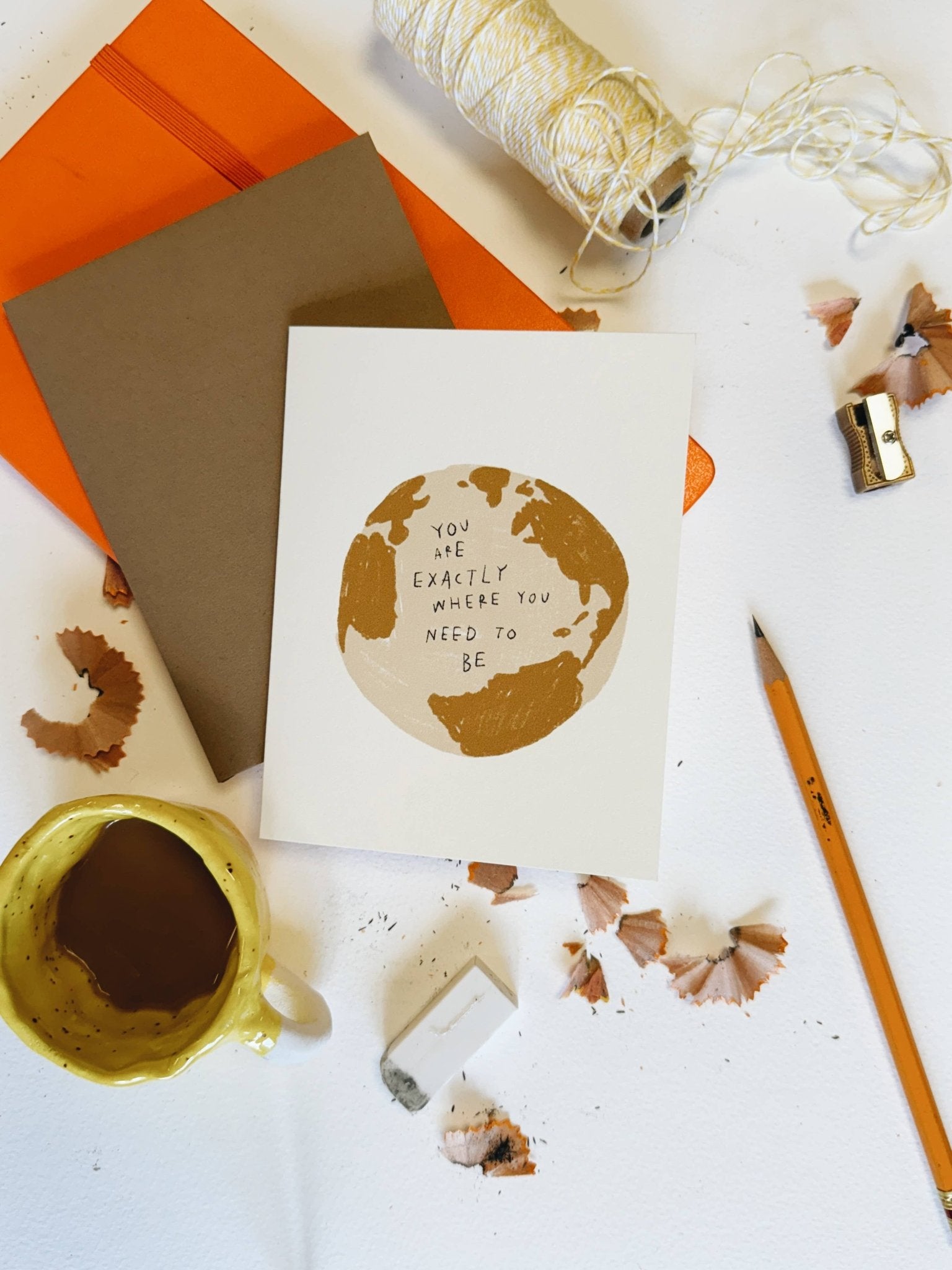 YOU ARE EXACTLY WHERE YOU NEED TO BE Card - homesewn