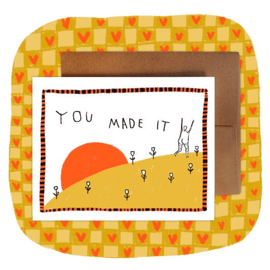 YOU MADE IT Greeting Card - homesewn