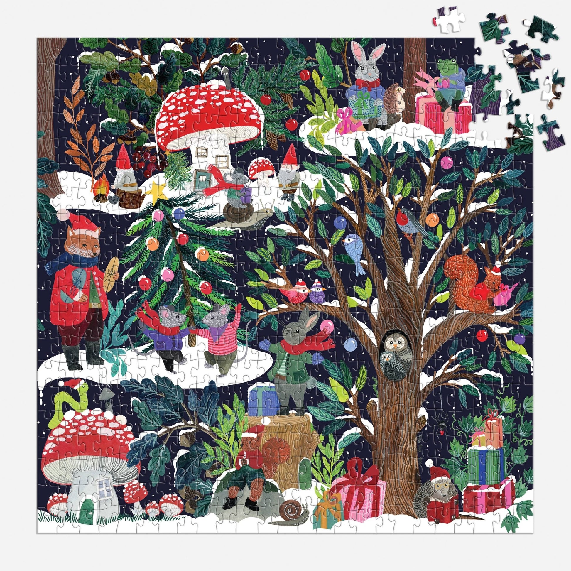 Yuletide Forest 500 Piece Puzzle - homesewn