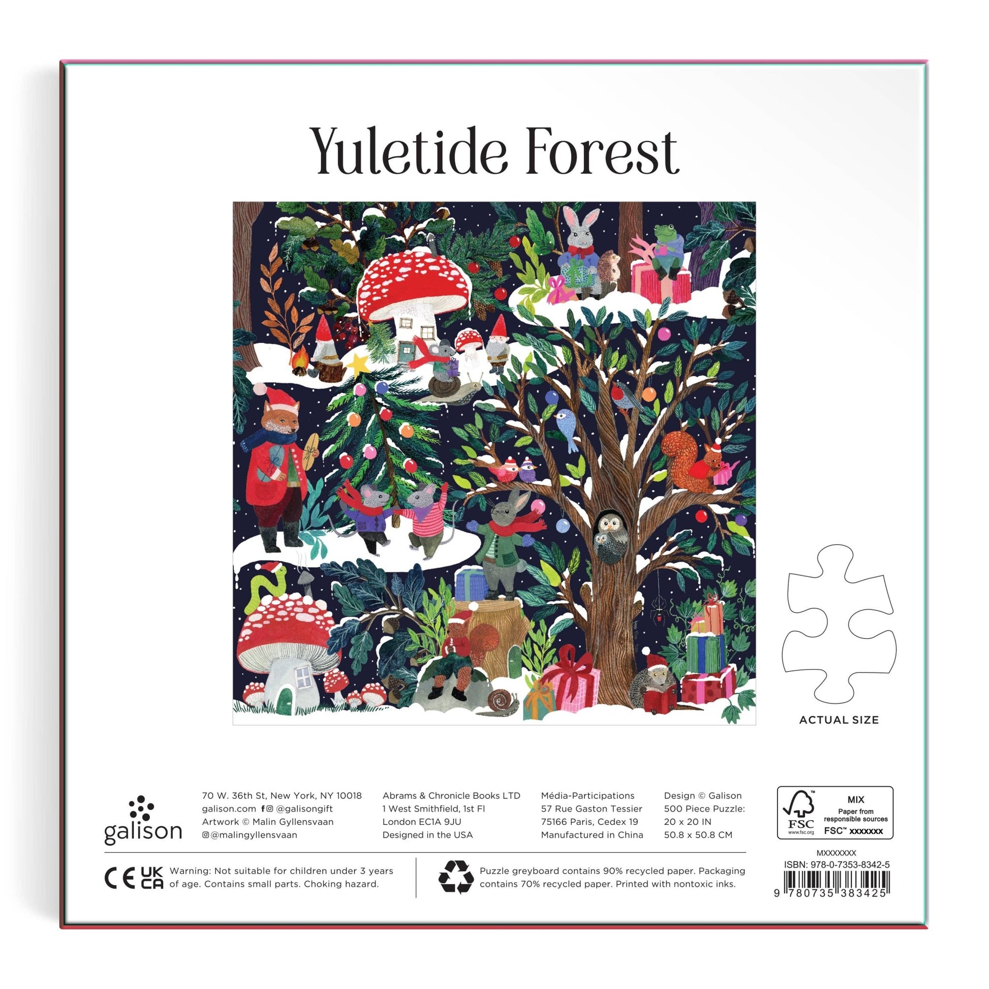 Yuletide Forest 500 Piece Puzzle - homesewn