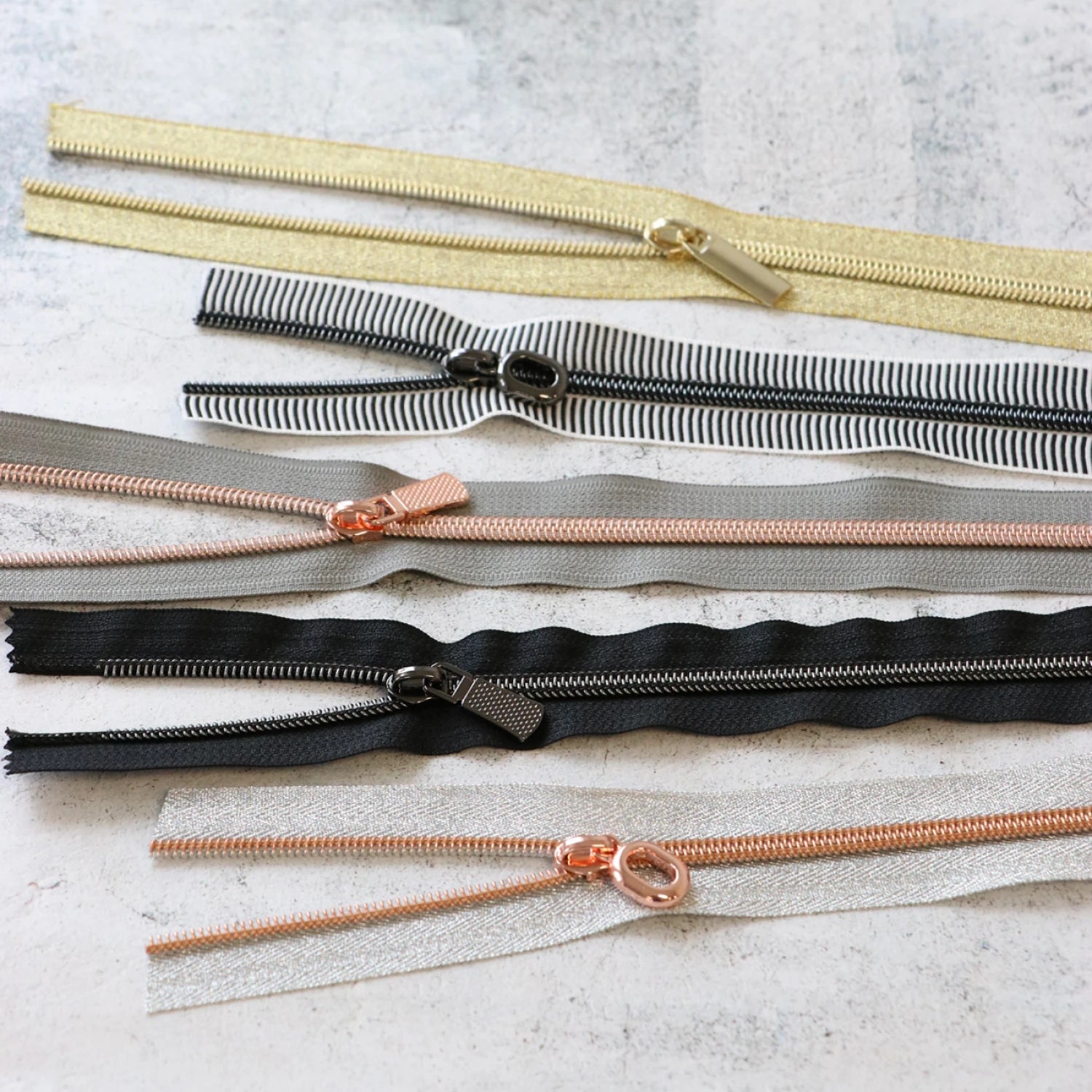 Zipper by the Yard - Zipper Tape Bundle - homesewn