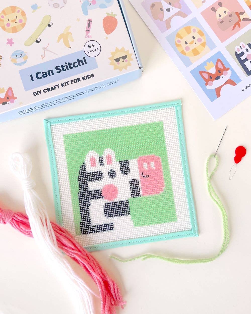 Zoe, the Zebra - Needlepoint Kit for Kids - homesewn