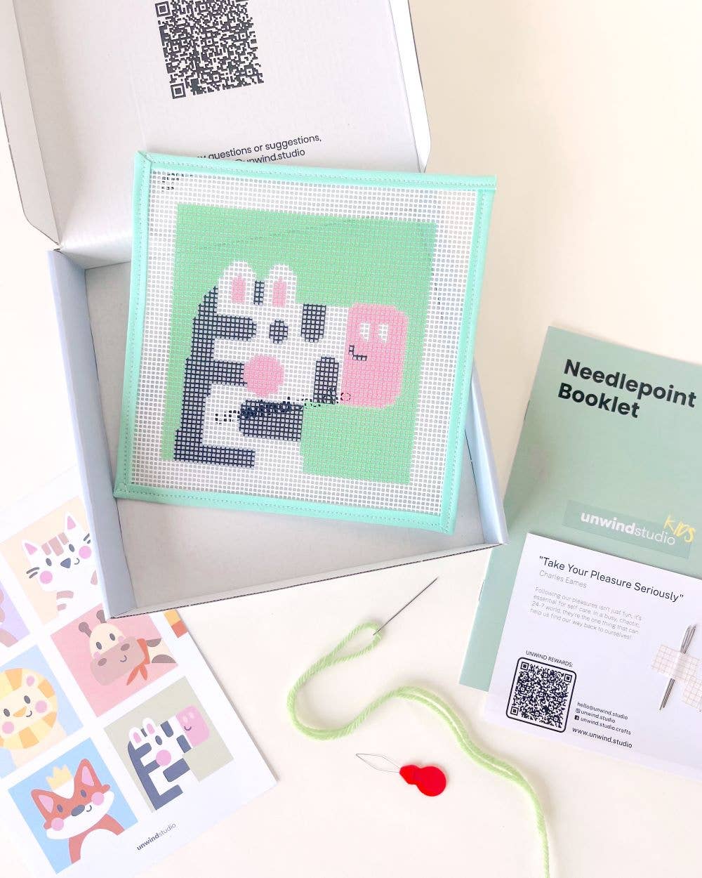 Zoe, the Zebra - Needlepoint Kit for Kids - homesewn