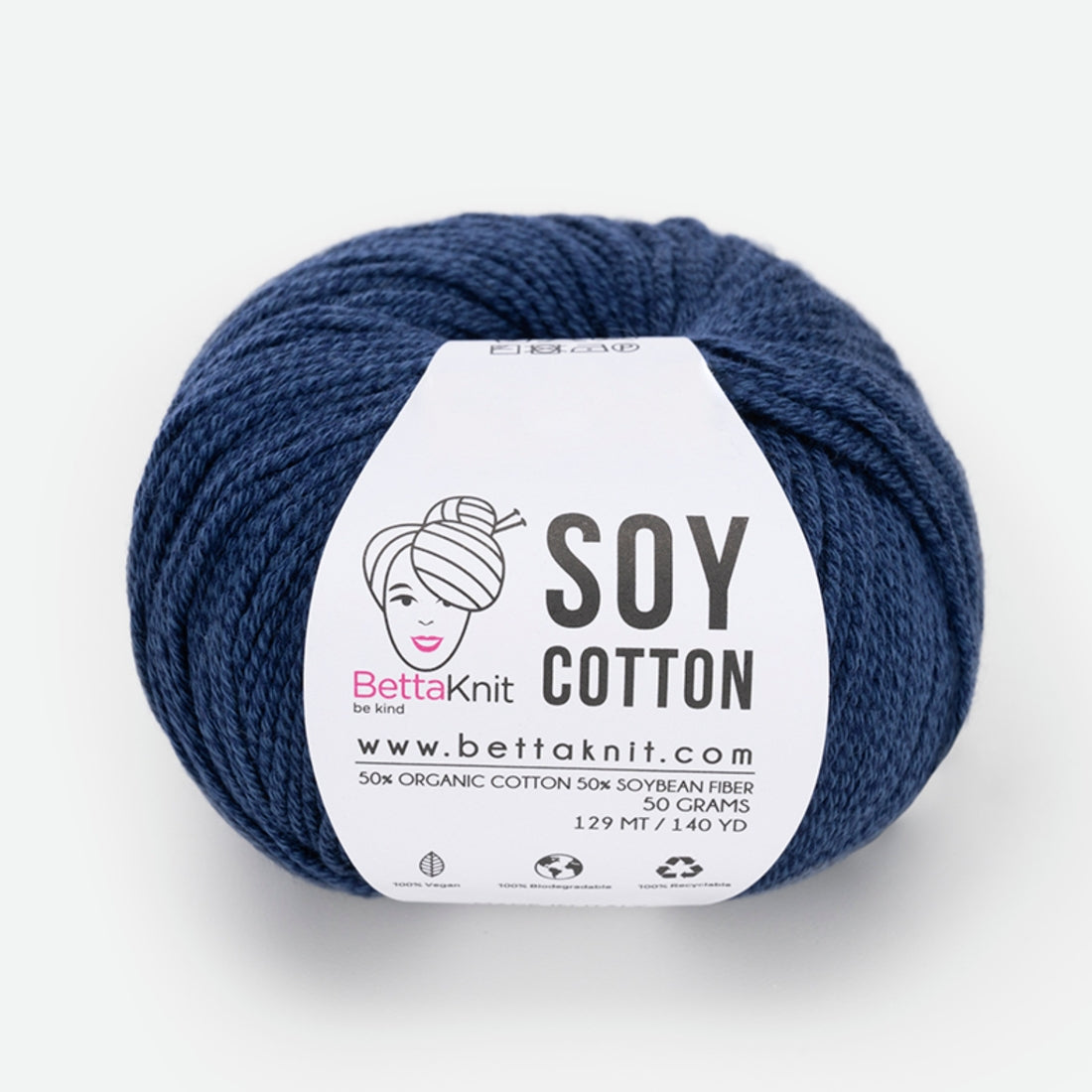 Soy Cotton - Night Blue - homesewn