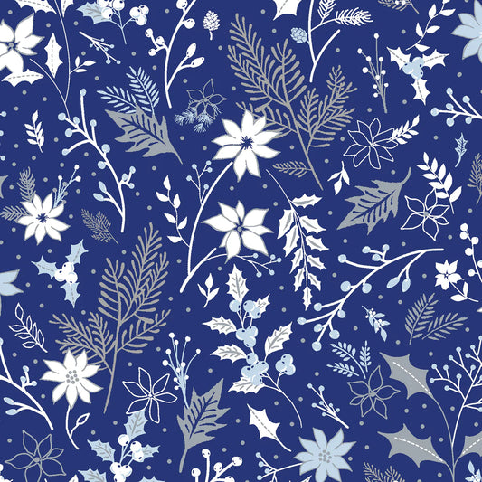 Floral - Blue Holidays - homesewn