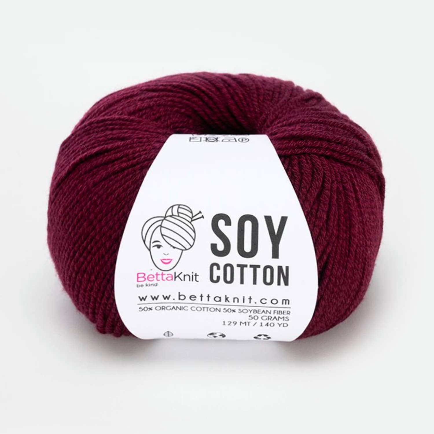 Soy Cotton - Burgundy - homesewn