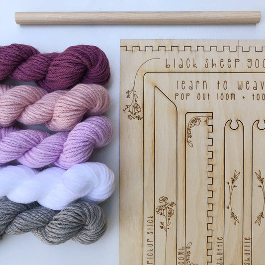 DIY Tapestry Weaving Kit - Orchid - homesewn
