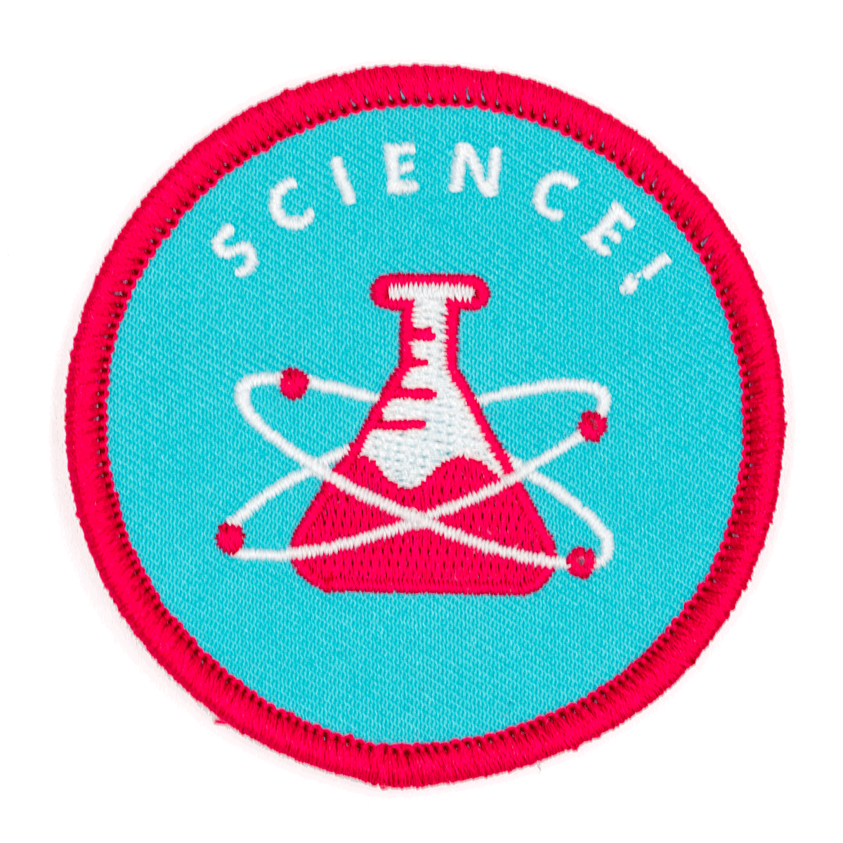 Science Embroidered Iron-On Patch - homesewn