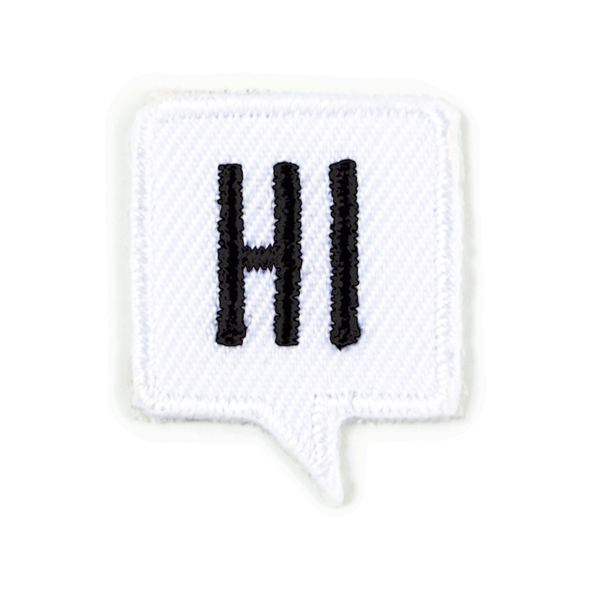 Hi Embroidered Sticker Patch - homesewn