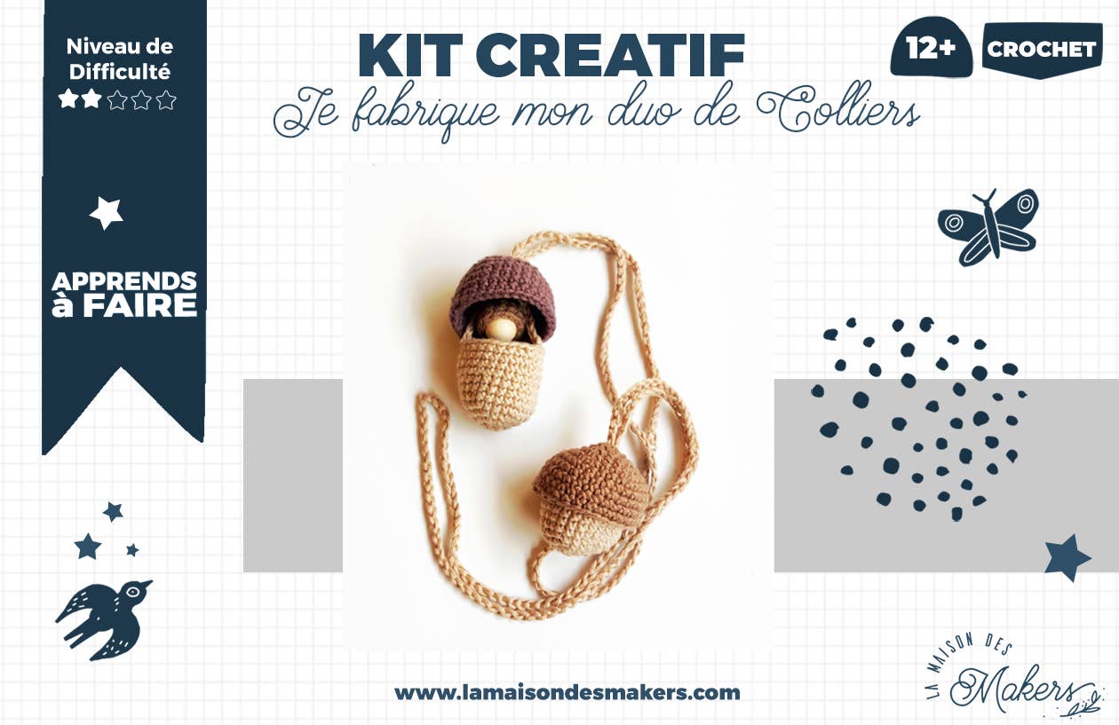 Creative Kit - Crochet necklace - homesewn