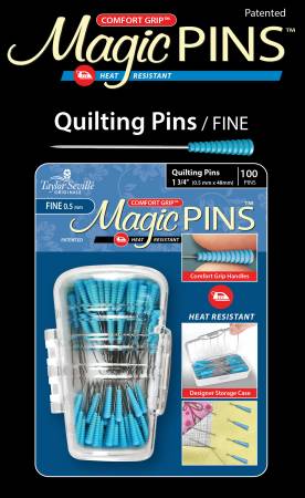 Magic Pins Quilting Fine .5mm 100pc - homesewn