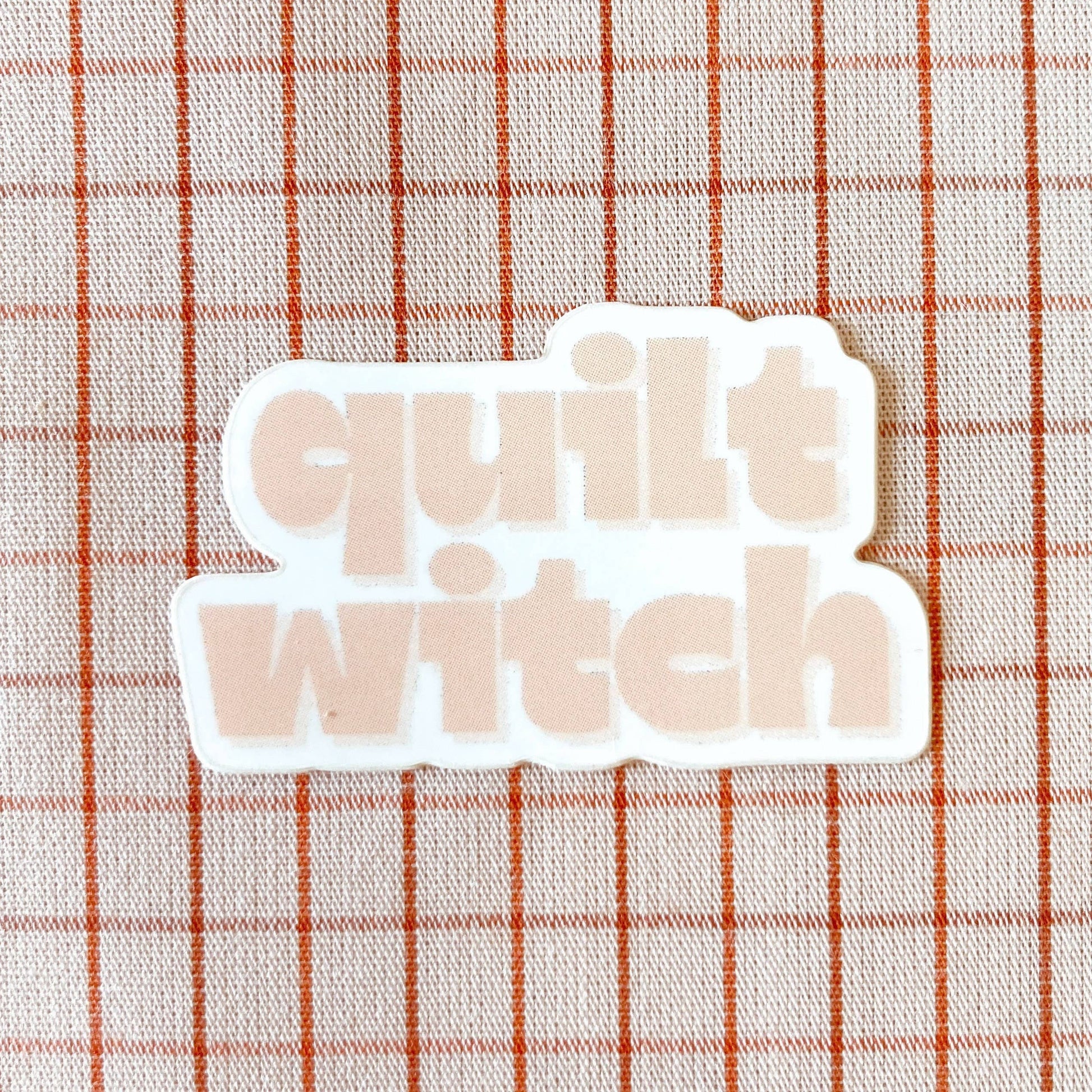 Quilt Witch Vinyl Sewing Sticker - homesewn