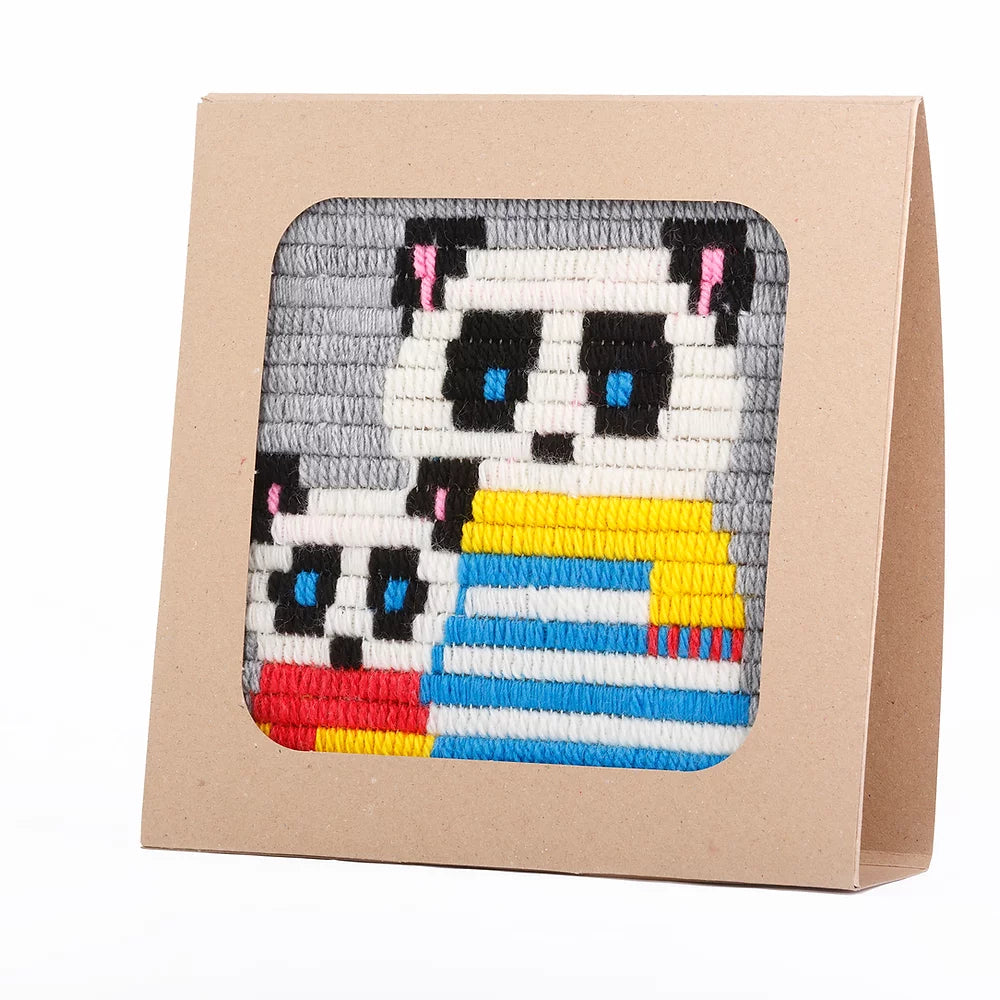 Kids Needlepoint Kit - Panda - homesewn