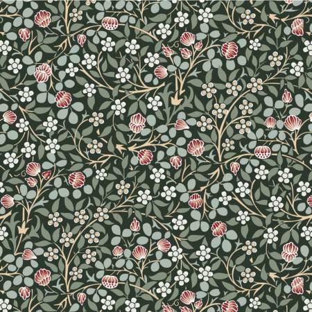 Clover - Green - William Morris Print Organic Cotton - homesewn