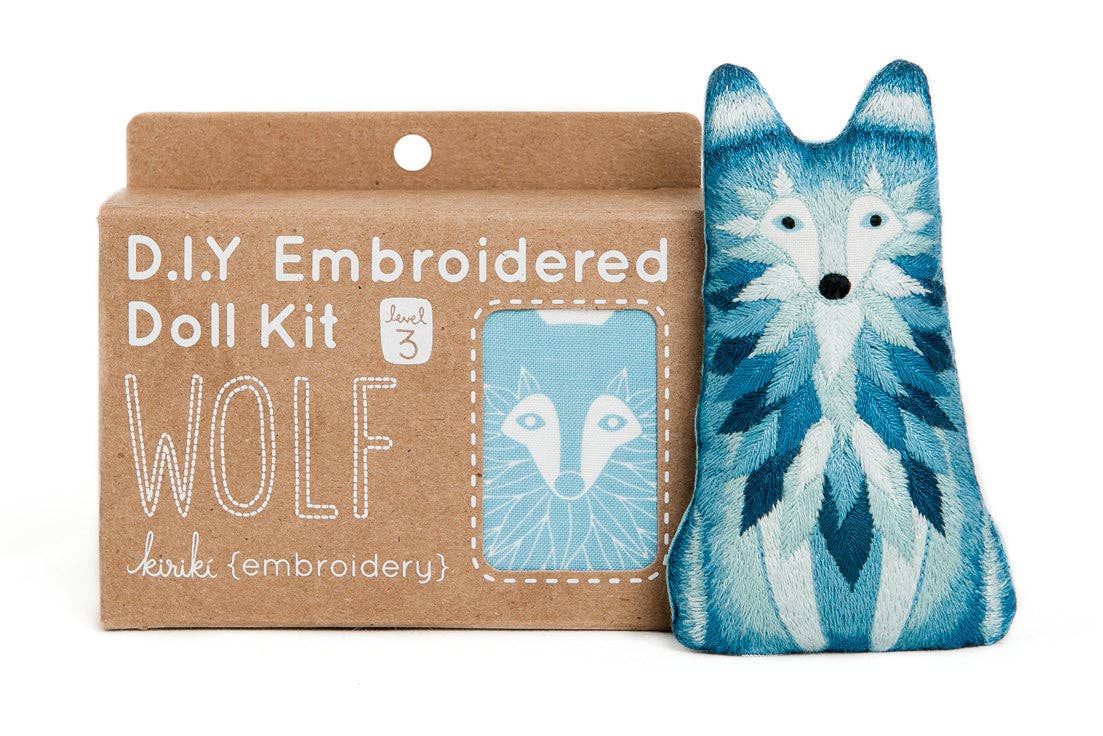 Wolf - Embroidery Kit - homesewn