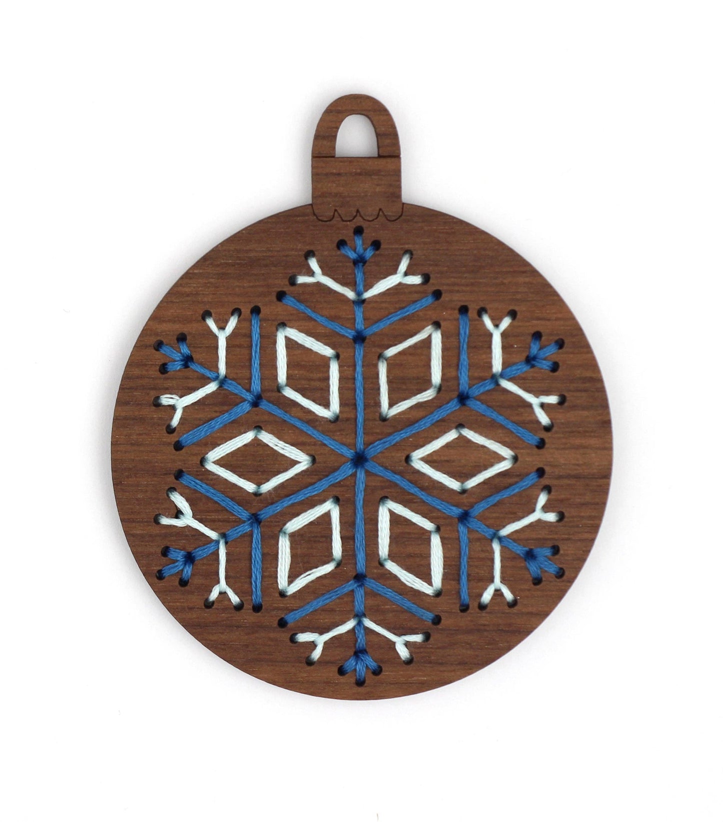 Snowflake - DIY Stitched Ornament Kit - homesewn