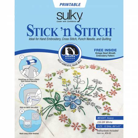 Stick N Stitch Self Adhesive Wash Away - homesewn